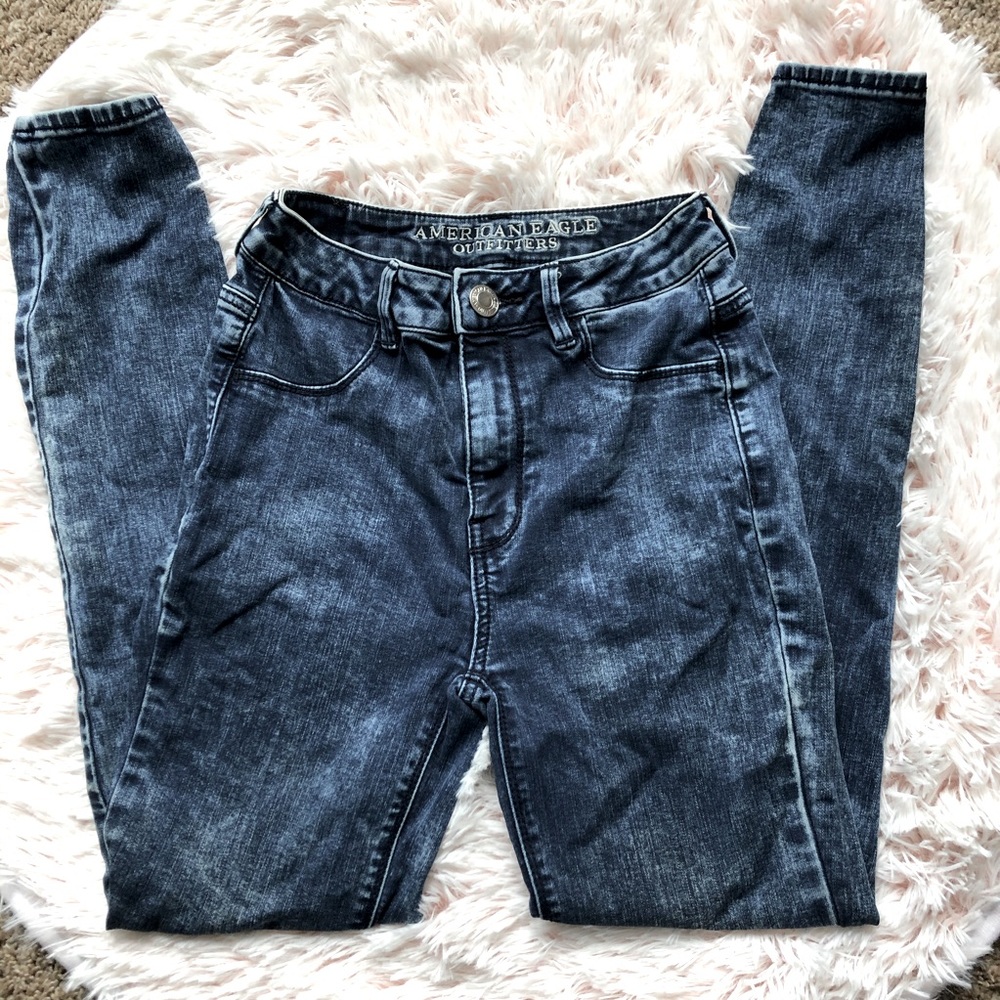 American Eagle Acid Wash Skinny Jeans
